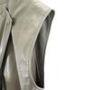 MAISON SPECIAL No Sleeve Faux Leather Jacket FREE Gray Women Used