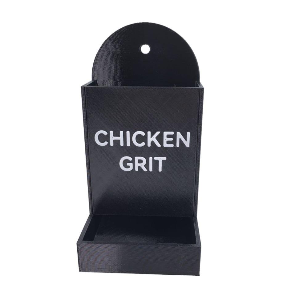 Creative Coop Feeding Station Wide Mouth Grit Dispenser Cute Gravity Poultry Feeder  Livestock Care