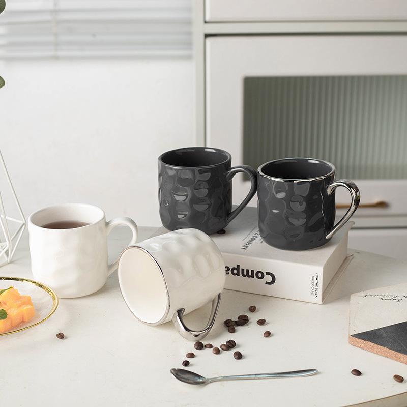 Nordic Style Black Ceramic Cup Home Coffee Mug Gift High Sense of High Value