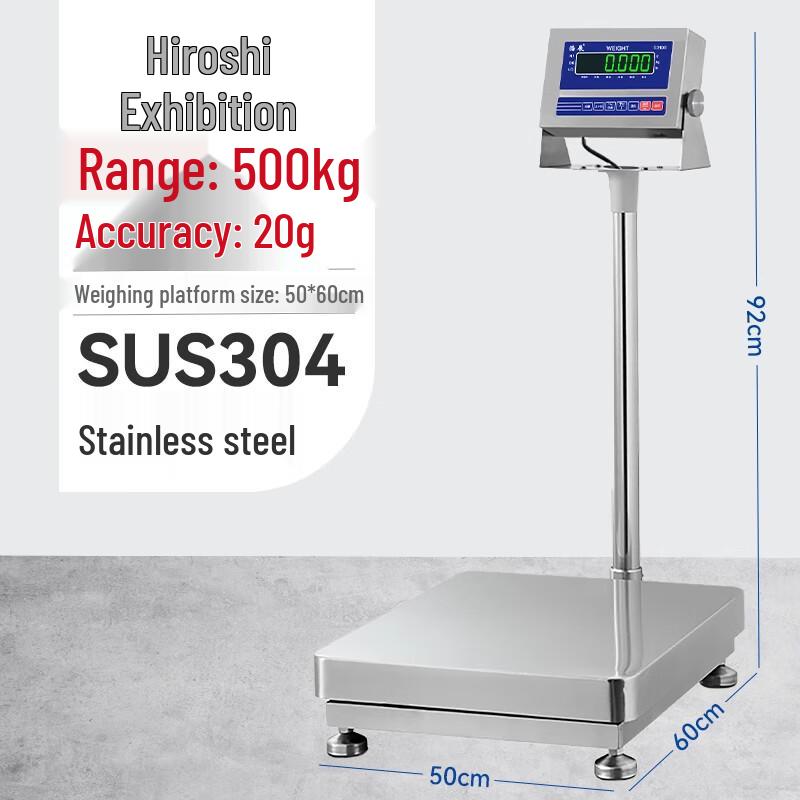 Haozhan 304 Stainless Steel Commercial Electronic Platform Scale