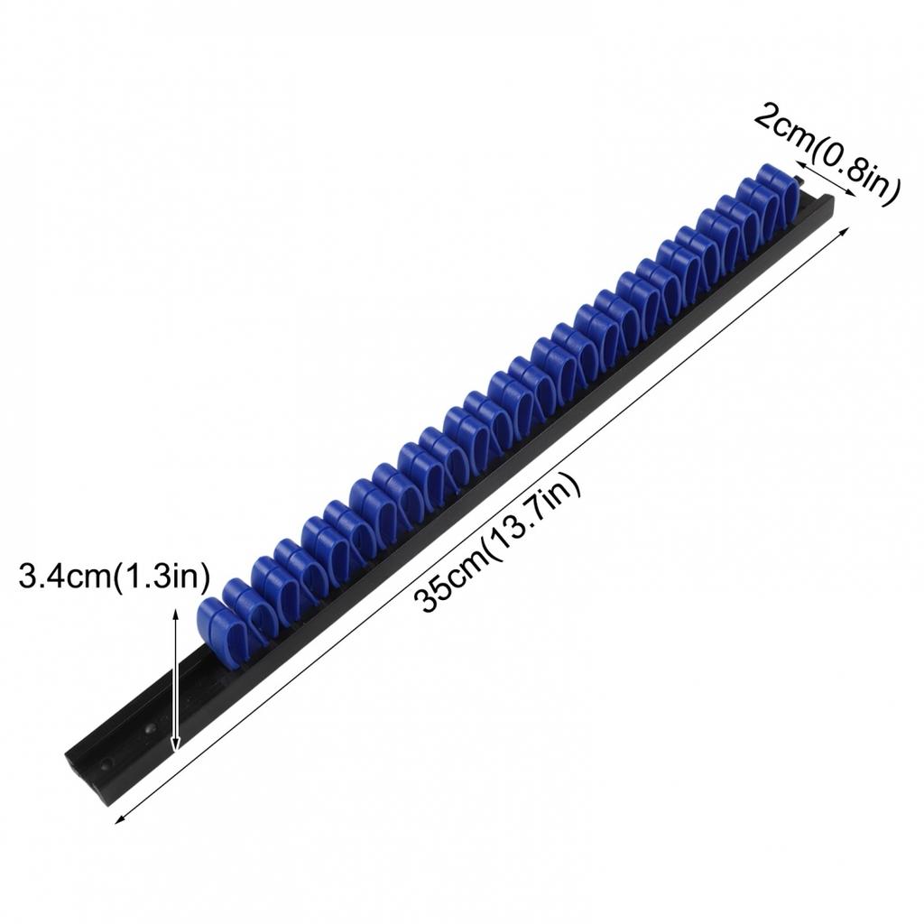 Organize Your Tools Wall Mounted Plastic Rack for Screwdrivers and Wrenches