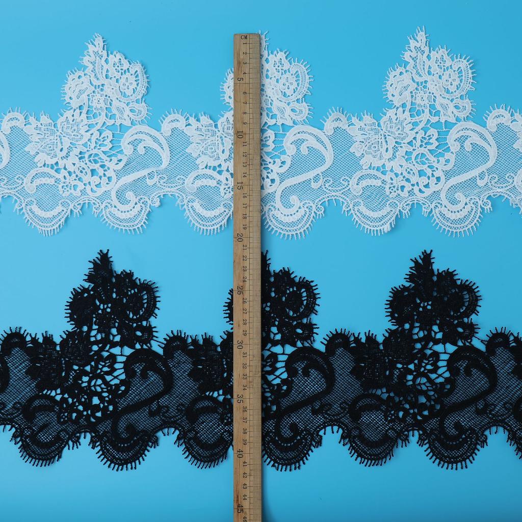 Water Soluble Hollow Milk Silk Large Lace Eyelashes Lace Home Curtains Women'S Accessories Embroidery Barcode