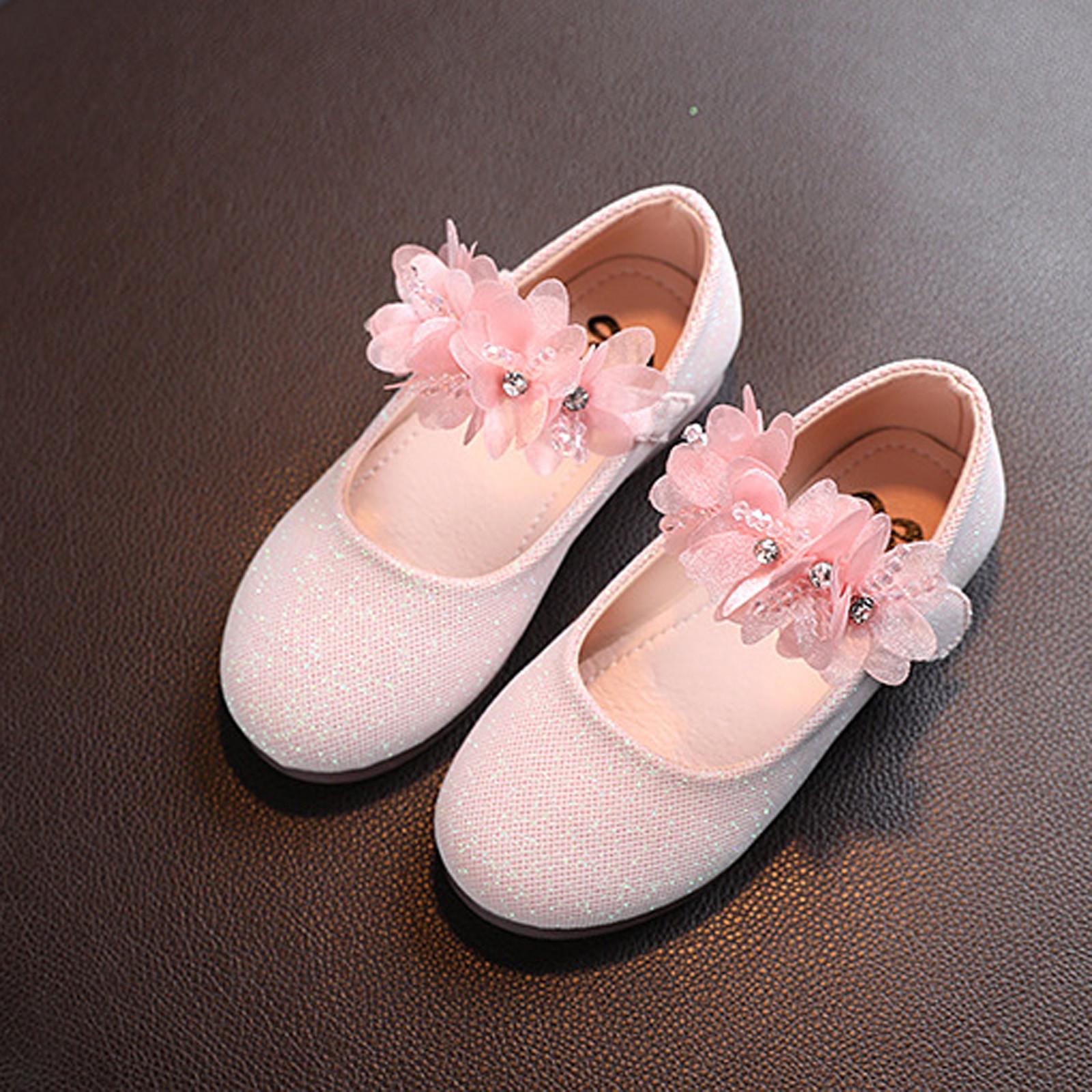 

Кожаные туфли принцессы с жемчужным узлом и бабочкой для маленьких девочек и девочек 31 розовый