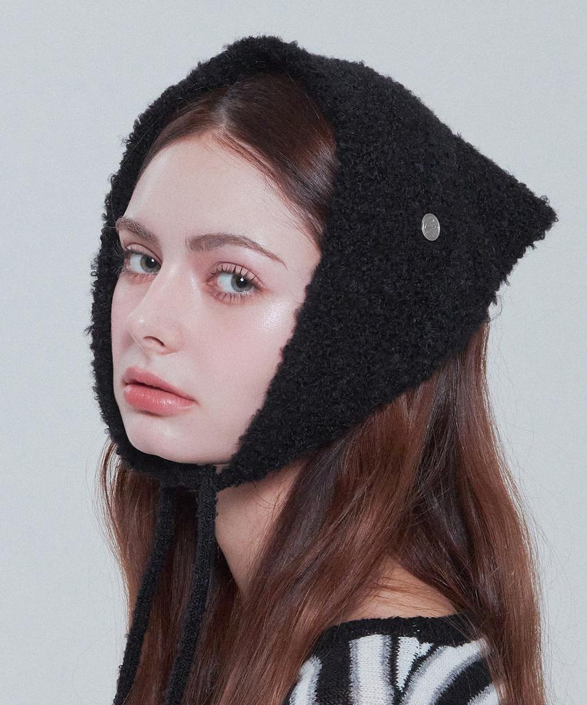 Chyami Cindy Soft Black Bonnet Hat