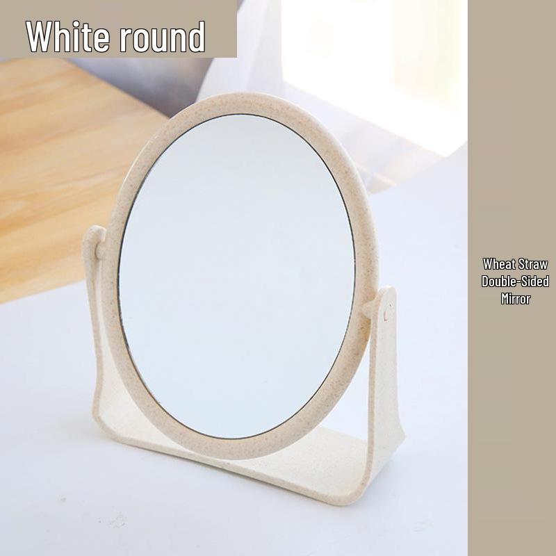 Portable Double-Sided Rotatable HD Desktop Cosmetic Mirror
