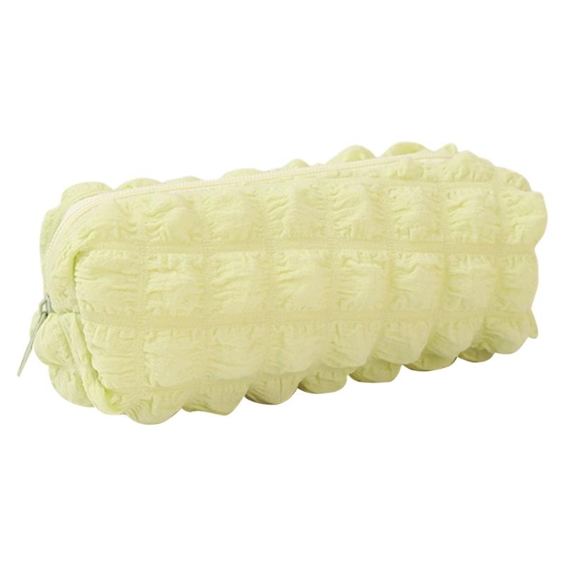 

Large Capacity Pencil Case Stationery Bag Pencil Pouch Lovely Puff Pencil Bag Stationery Bag for Students Girls жовтий