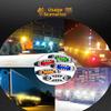 2Pcs 12/24V LED Truck Trailer Side Marker Tail Signal Light Assemblies Vehicle Lights Turn Signal Lamps LED Side Marker Lights