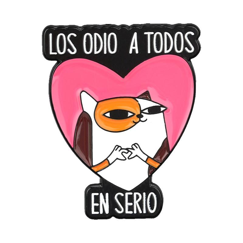 Spanish Quotes Series Enamel Pins JW.ORG Bible Verse Octagon Stop Sign Motivational Phrase Brooches Lapel Badge Jewelry Gifts