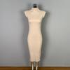 Korean Elegant High-Neck Slim Fit Dress