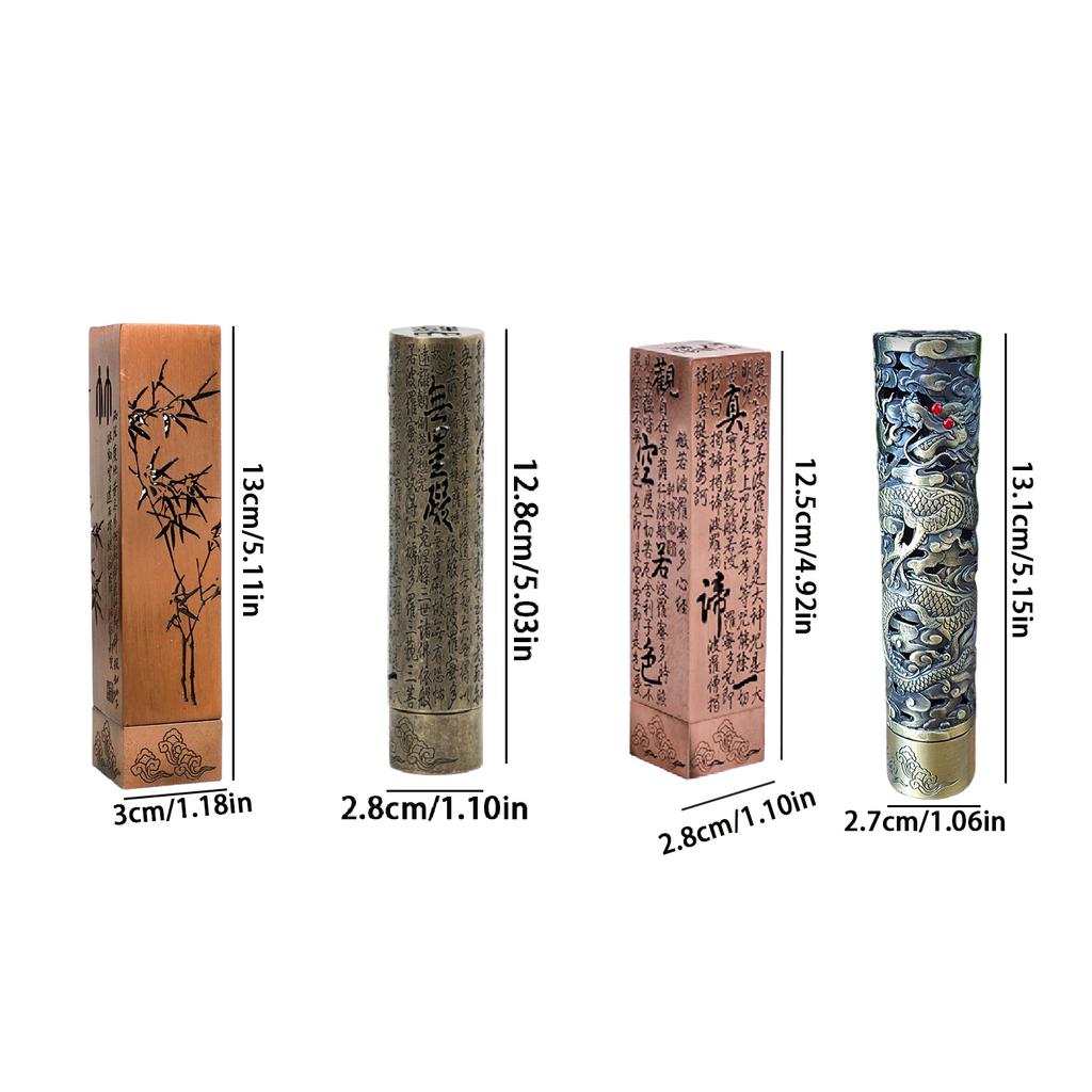 1 peça Suporte de Incenso de Latão com Coletor de Cinzas Lindo Suporte de Incenso Seguro O Sutra do Coração Caractere Chinês