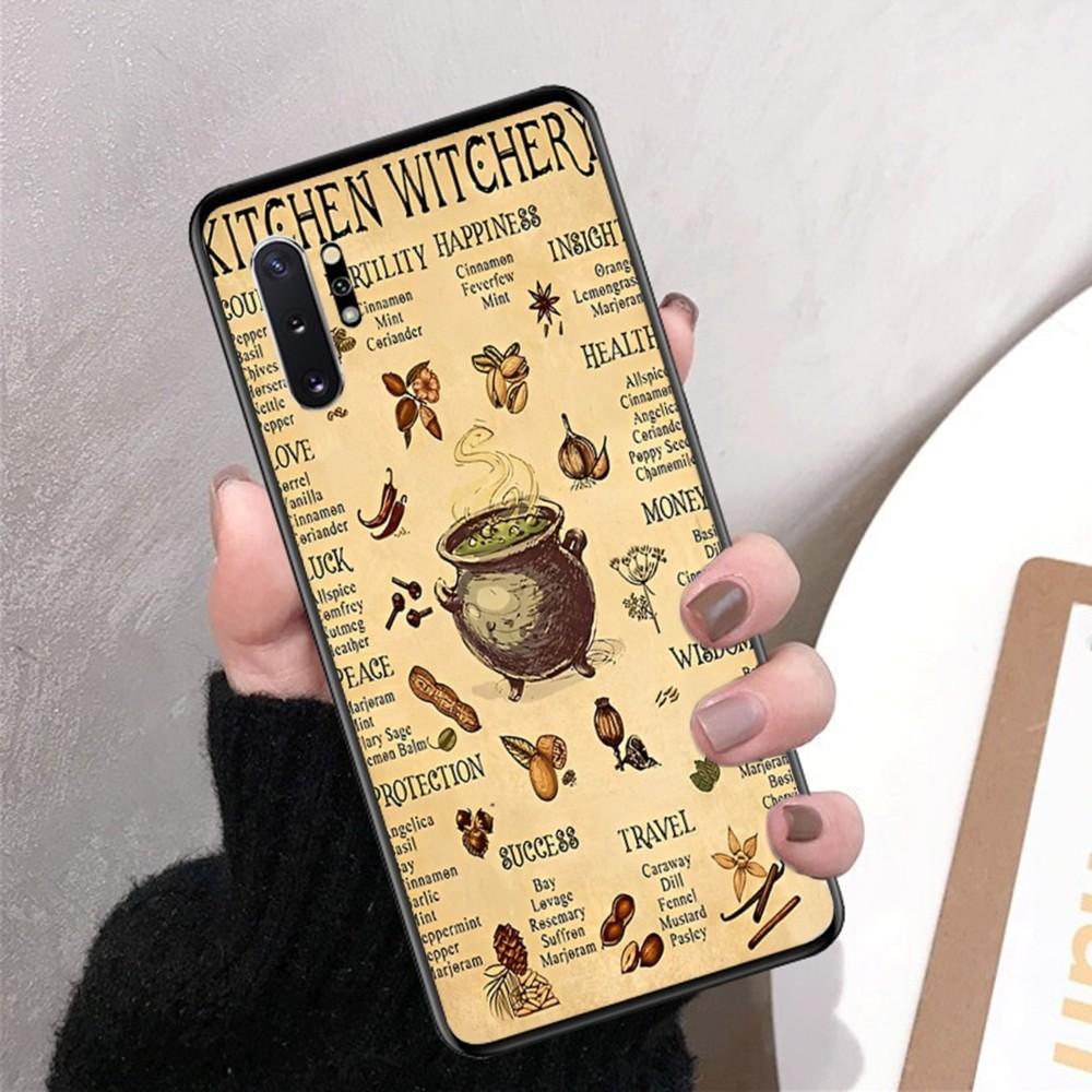 Retro Halloween Witch Phone Case For Samsung Note 8 9 10 20 pro plus lite M 10 11 20 30 21 31 51 A 21 22 42 02 03