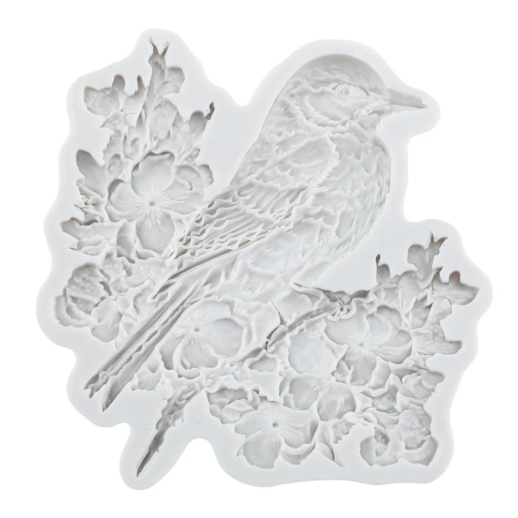 Molde de Silicone de Pássaro Moldes de Fondant de Pássaro Ferramentas para Decoração de Bolo Bolo Temático Sobremesa Decorada Molde de Doce de Chocolate