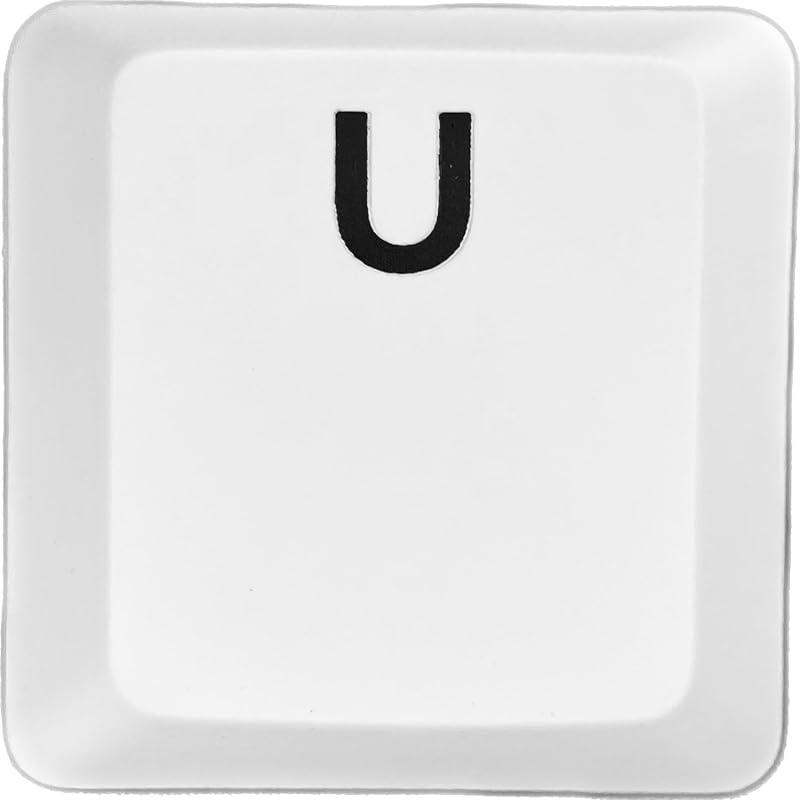 

logitech G913/G913TKL/G915 replacement keycaps [Sold as 1 piece] (Light-emitting compatible) [BERGBUCH] (U, White)