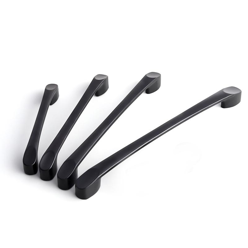 Oukali Klassisch Günstig Zink Küchenschrank Schublade 96mm 128mm 160mm 192mm Mattschwarz Ziehgriffe