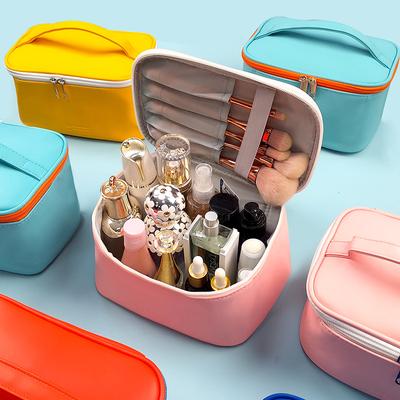 New PU Cosmetic Bag Portable Cosmetic Case Large Capacity Storage Bag Cosmetic Storage Bag Portable Storage Bag