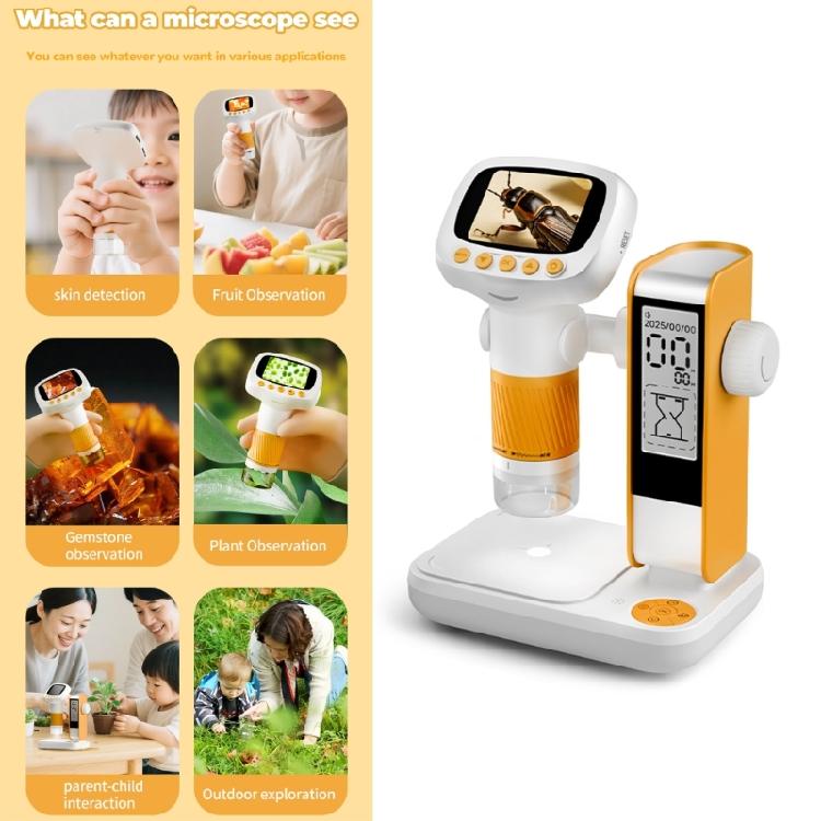 Educational Shockproof Handheld Microscope High Resolution Rechargeable Battery Ideal For Biology Studies Exploration