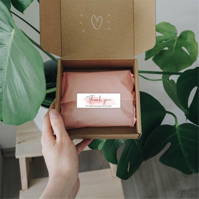 120Pcs/Roll Thank You Sticker Roll for Gift Wrapping and Envelope Sealing