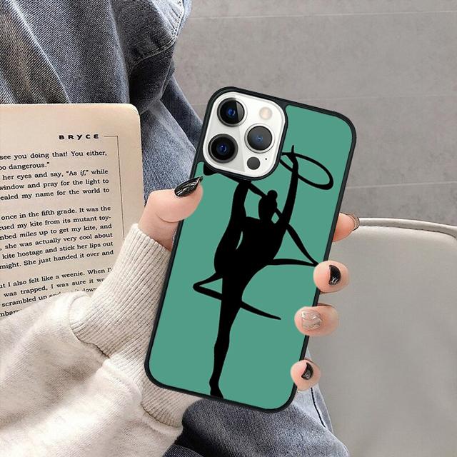 Rainbow Gymnastics Silhouette Phone Case Cover for iPhone 17 Air 16 16e 15 13 14 11 12 Pro Max Plus coque fundas Shell