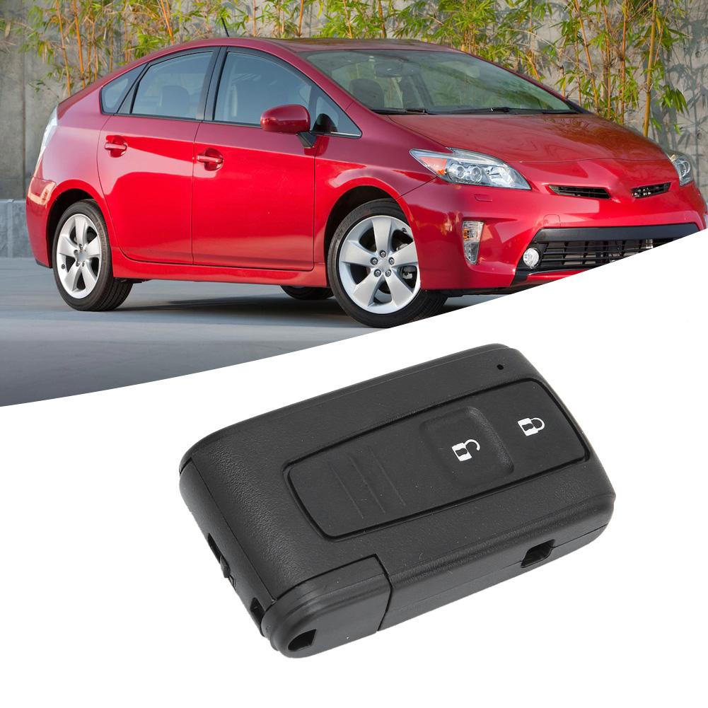 2 Buttons Car Key Fob Case Cover Remote Key Shell with Key Embryo Fit for Toyota Prius