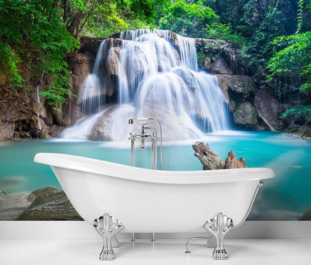 Wallpaper Waterfall In the Tropics