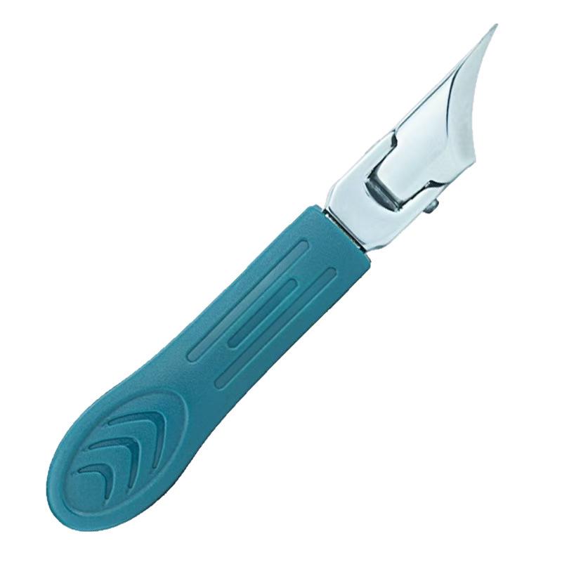Ultra-Thin Angled Stainless Steel Nail Clippers with Large Opening and Gear Switch for Cuticle Care