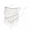 Strass Damen Schleier Maske Atmungsaktives Netz Quastenmaske Elegante Cosplay Maske Kostümzubehör