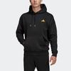 adidas Sweatshirts Men's Black Hooded Moderate Regular FR6595