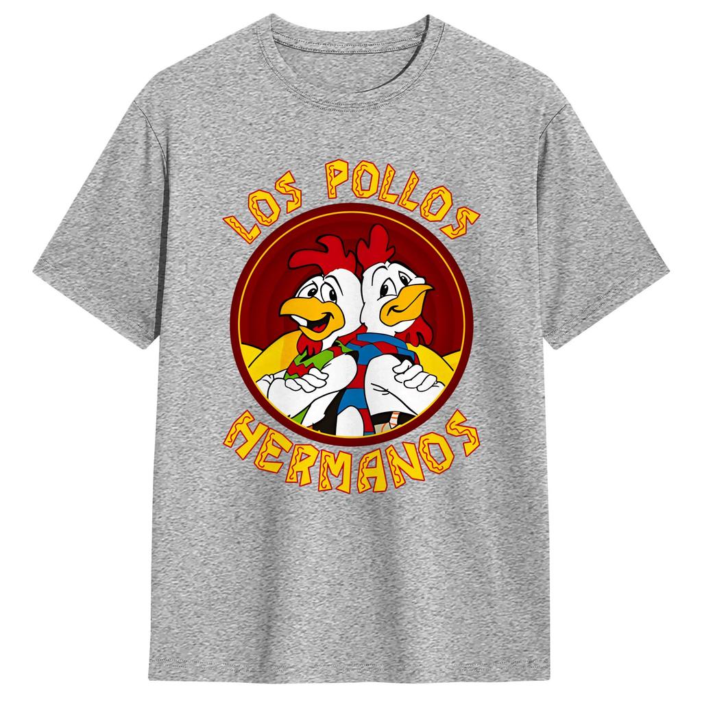 Los Pollos HerUnisexos Unisex T Shirts Hipster Tees Short Sleeve Crewneck TShirt Cotton Gift Idea Tops