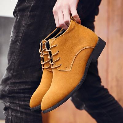Luxury Brand Men's Ankle Boots Lace-Up Mens Low Top Sneakers Male Comfortable Motorcycle Boots All-match Male Driving Shoes