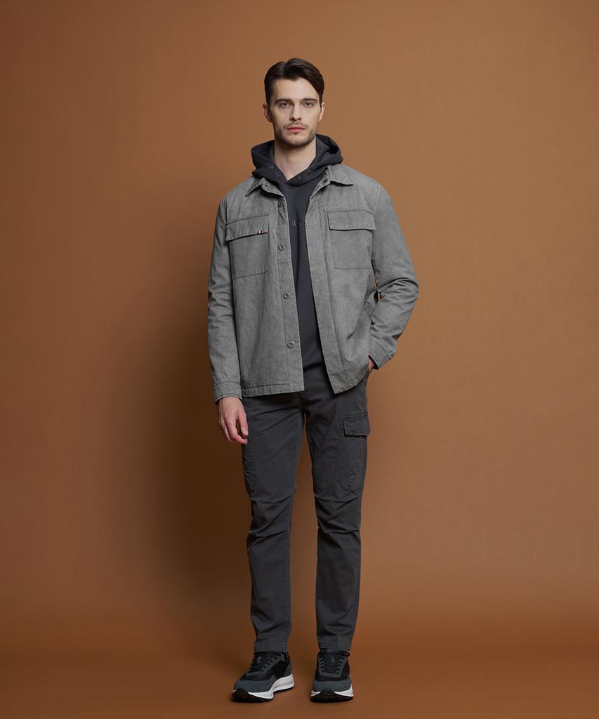 PANICALE Charcoal Drawstring Cargo Pants