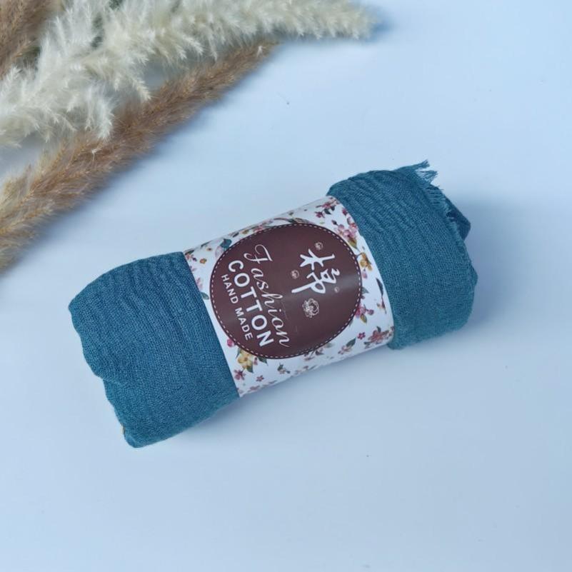 1-61 Colors Pleated Plain Hijab Scarf Bubble Solid Muslim Turban Wrinkle Women Scarves Veil Ripple Hijab Scarf Shawl Headscarf