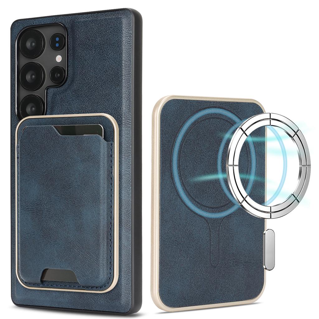 Ultra-thin Magnetic Card Holder Case for Samsung Galaxy A56 5G/A55/A54/A53/A52/A16/A15/A14 Wireless Charging Leather Phone Cover