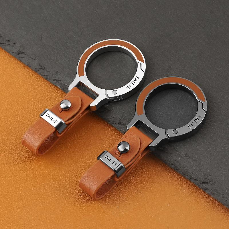Car Keychain Pendant Key Ring Chain Hanging Men Women Gift Universal Durable Metal Ring Creative Keychain Car Styling
