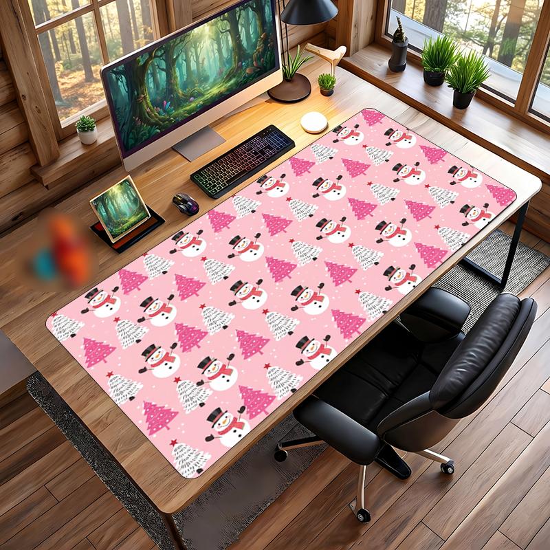 Christmas Printed Mouse Pad Non Slip Desk Mat For Office Gaming Home Use Holiday Gift