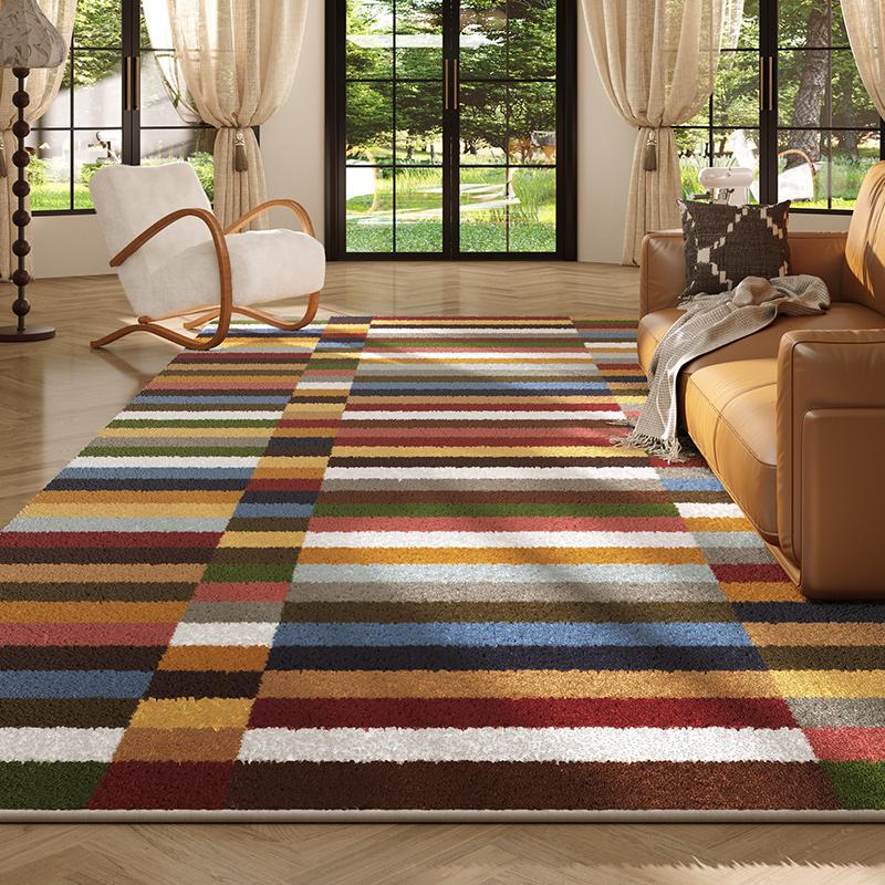 American Style Living Room Decoration Retro Carpet Thick Anti-slip Lounge Mat Large Area Rugs for Bedroom Fluffy Plush Study Rug