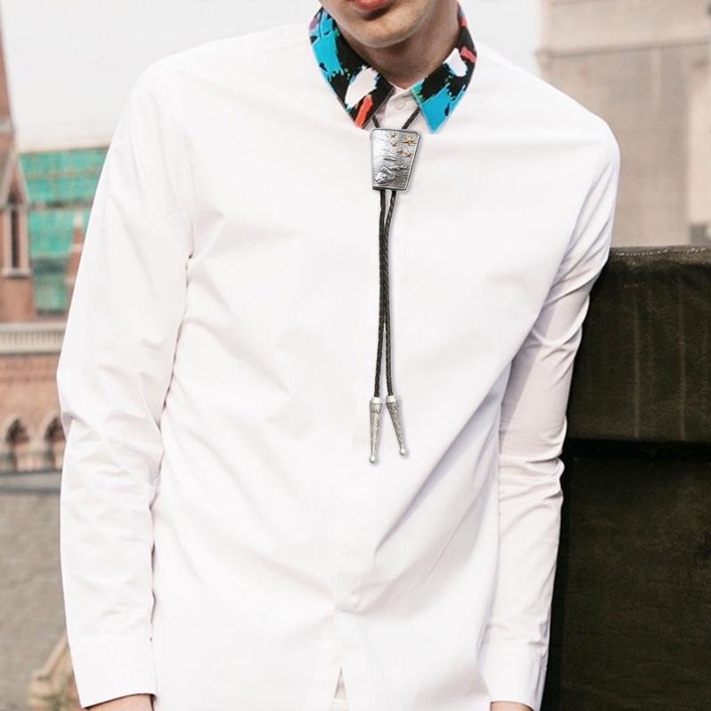 Bolo Styles Tie Western Bolo Tie Unique Bolo Necktie Men's Fashion Accessory for Men's Fashion