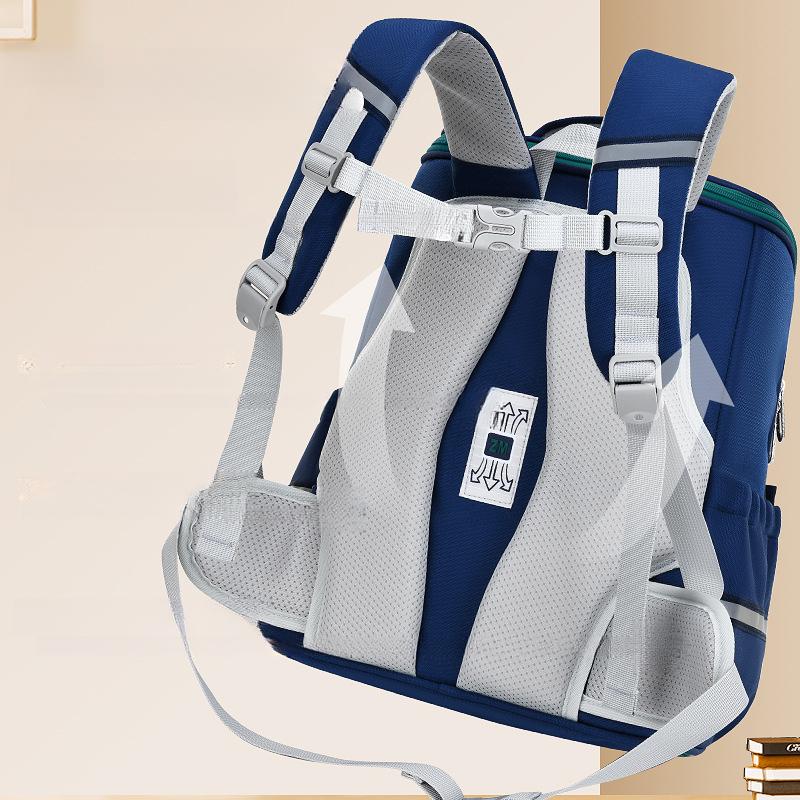 Neuer Grundschulrucksack Britischer Stil Jungenrucksack Leichtgewichtiger Mädchen-Doppelschulterrucksack