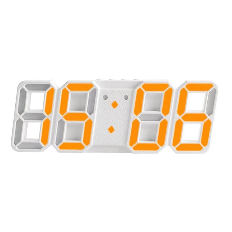 3D Simple Clock LED Alarm Clock Living Room 3D Wall Clock Digital Clock
