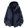 Camel Unisex 3-in-1 Mountaineering Jacket: Graphene-Lined, Windproof, Waterproof, and Warm, New Style, Two-Piece Set.