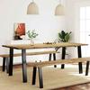 Dining Table 200x90x75 Cm Solid Acacia Wood