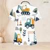 Women Plus Size V Neck Short Sleeve Scrub Top Leopard Heart Golden Feather Ornate Print Nurse Uniform Top