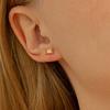 14k Champagne Baguette Cubic Piercing (14k Gold) L09