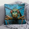 1pc Fashionable Insect Art Design Pillowcase, Soft and Comfortable Polyester Short Plush Fabric, Single-Sided Print, Does Not Include Pillow Insert. M