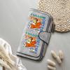 Cute Cartoon Pilot Long Wallet Fashion Casual PU Leather Large Capacity Card Holder Purse