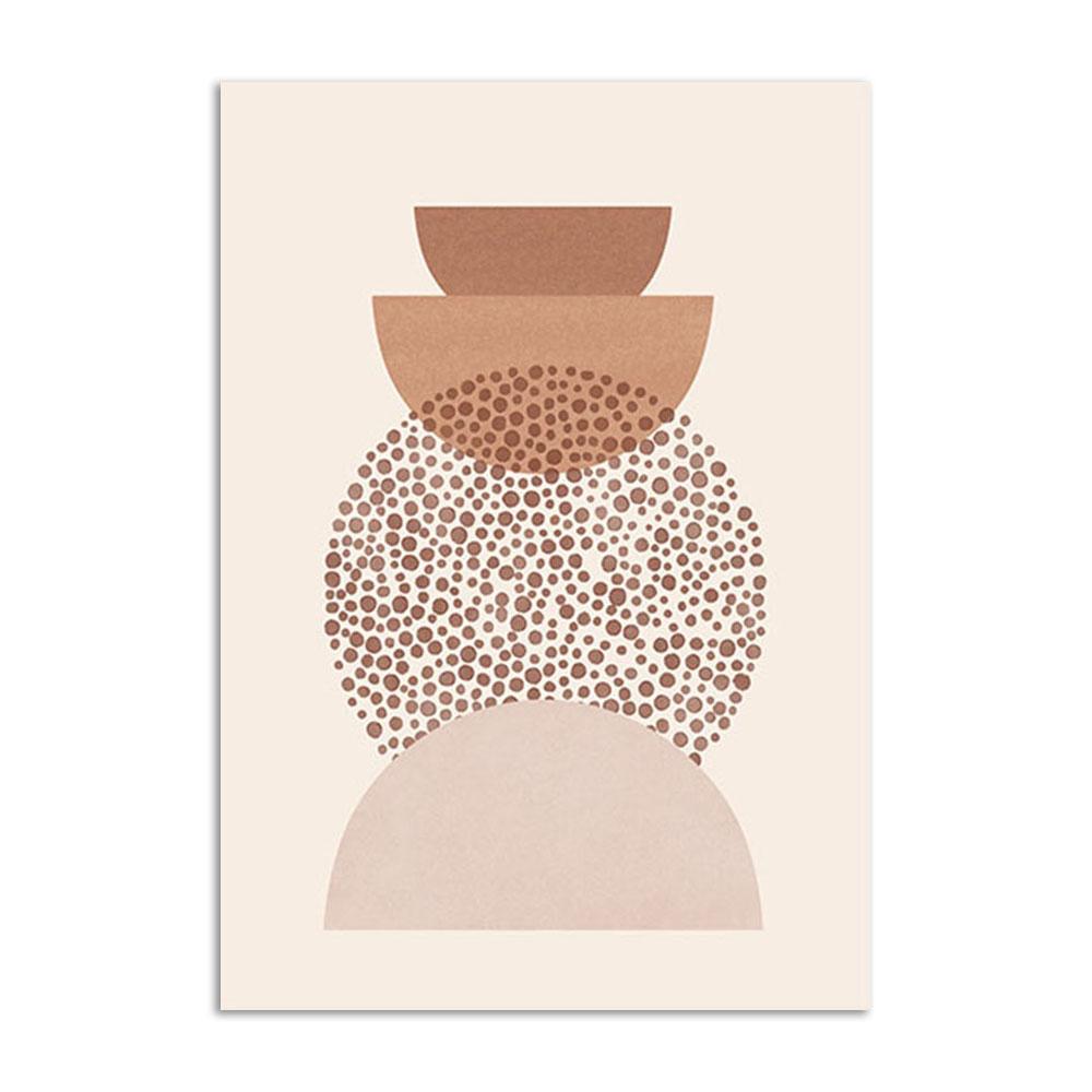 Abstract Lines Art Prints Boho Plant Leaves Wall Pictures Beige Posters Nordic Modern Canvas Painting Living Room Decor Painting