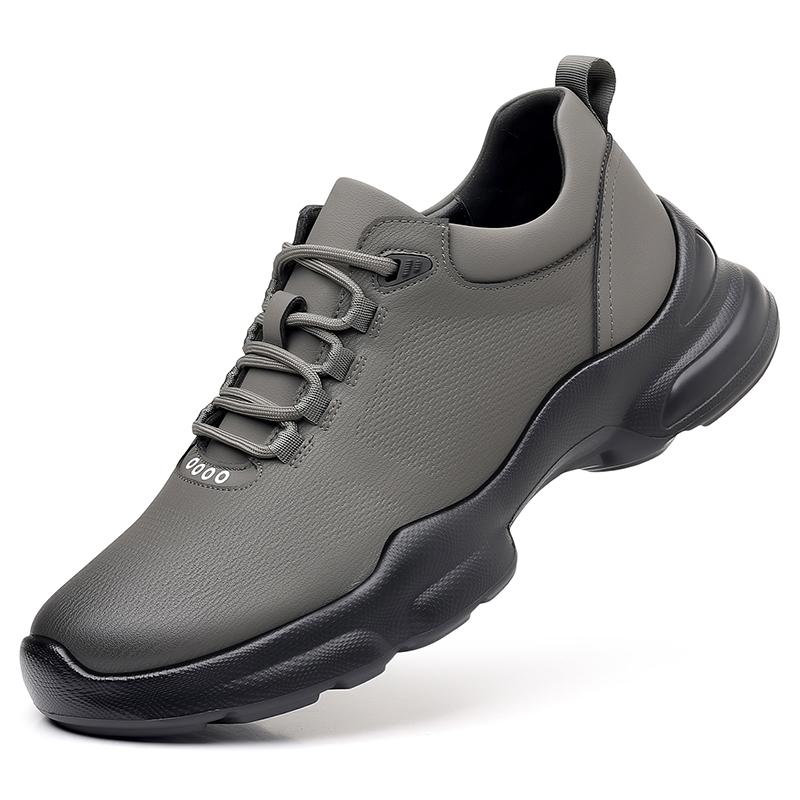 

Модные однотонные кроссовки Удобная трекинговая обувь Нескользящие мужские замшевые кожаные походные ботинки Мужские кроссовки Стильная обувь для ходьбы 44 серый