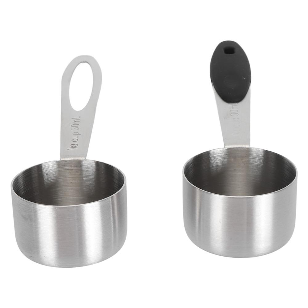 2pcs set Accurate Measuring Spoon Stainless Steel Milk Powder Measuring Spoon Coffee