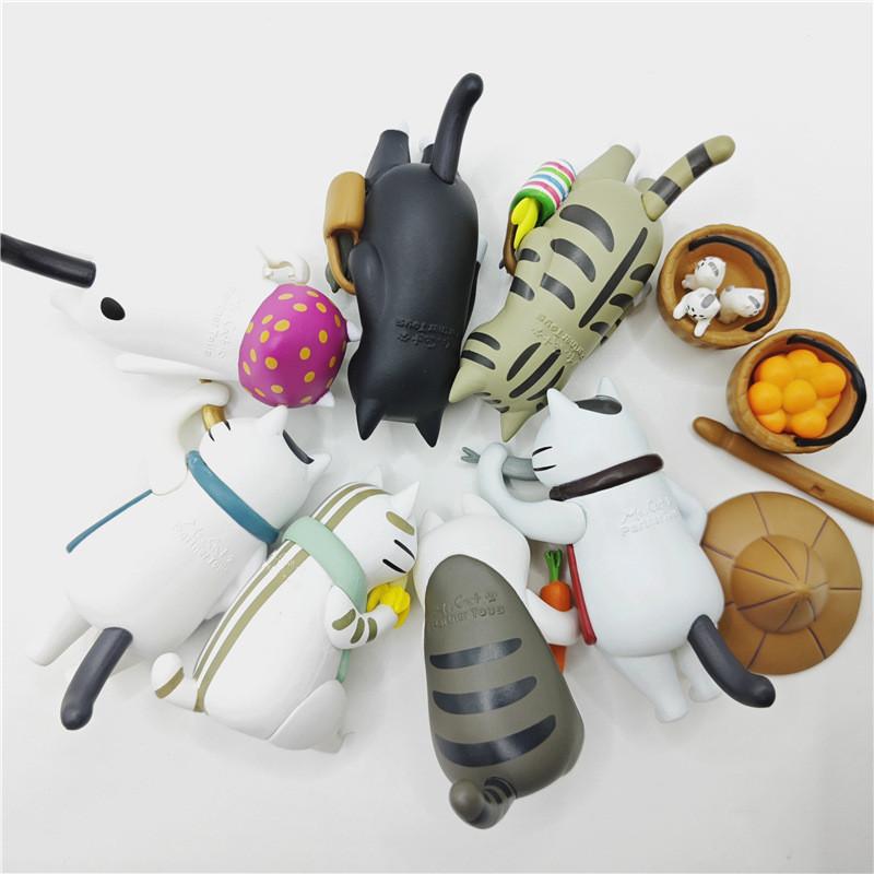 Adorable Pvc Collectible Blind Box Figurine Of Miss Cat Toy Model Display Piece