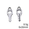 Hollow Clover Key Charm Lucky Pendant Tool Charms For Bracelet Necklace Jewelry Making Supplies For DIY