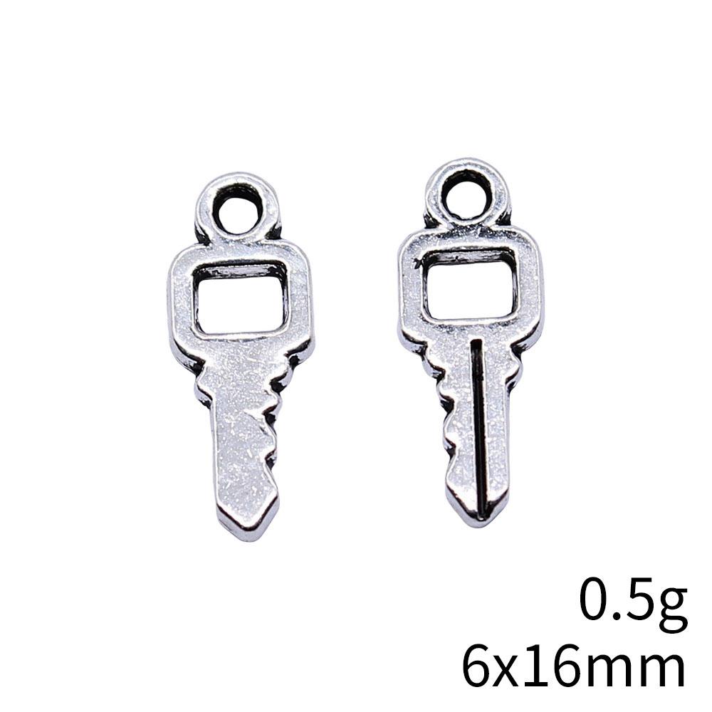 Hollow Clover Key Charm Lucky Pendant Tool Charms For Bracelet Necklace Jewelry Making Supplies For DIY